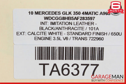 08-12 MercedeS X204 GLK350 4Matic A/C Air Conditioning Compressor Pump Assembly