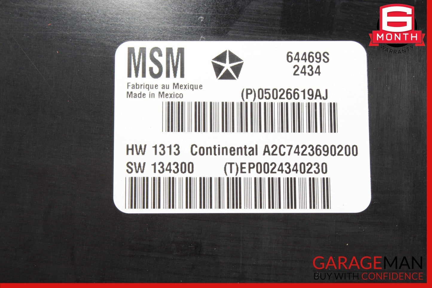 14-17 Maserati Ghibli M157 Front Left Side Seat Control Controller Module Unit