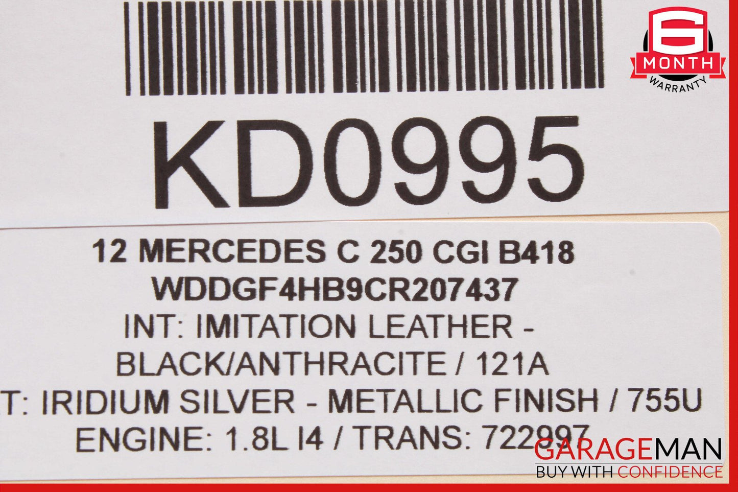 08-18 Mercedes W204 C250 E350 Rear Left Side Door Control Module 2129003906 OEM