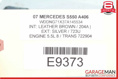 07-13 Mercedes W221 S550 S600 Dashboard Center Dash A/C Air Vent Trim Clock OEM