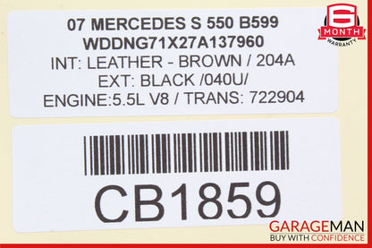 07-14 Mercedes W221 S550 S400 CL550 Dashboard Dash Control Switch Panel OEM