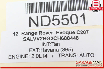 12-15 Range Rover Evoque Rear Left or Right Side Seat Belt Seatbelt Retractor