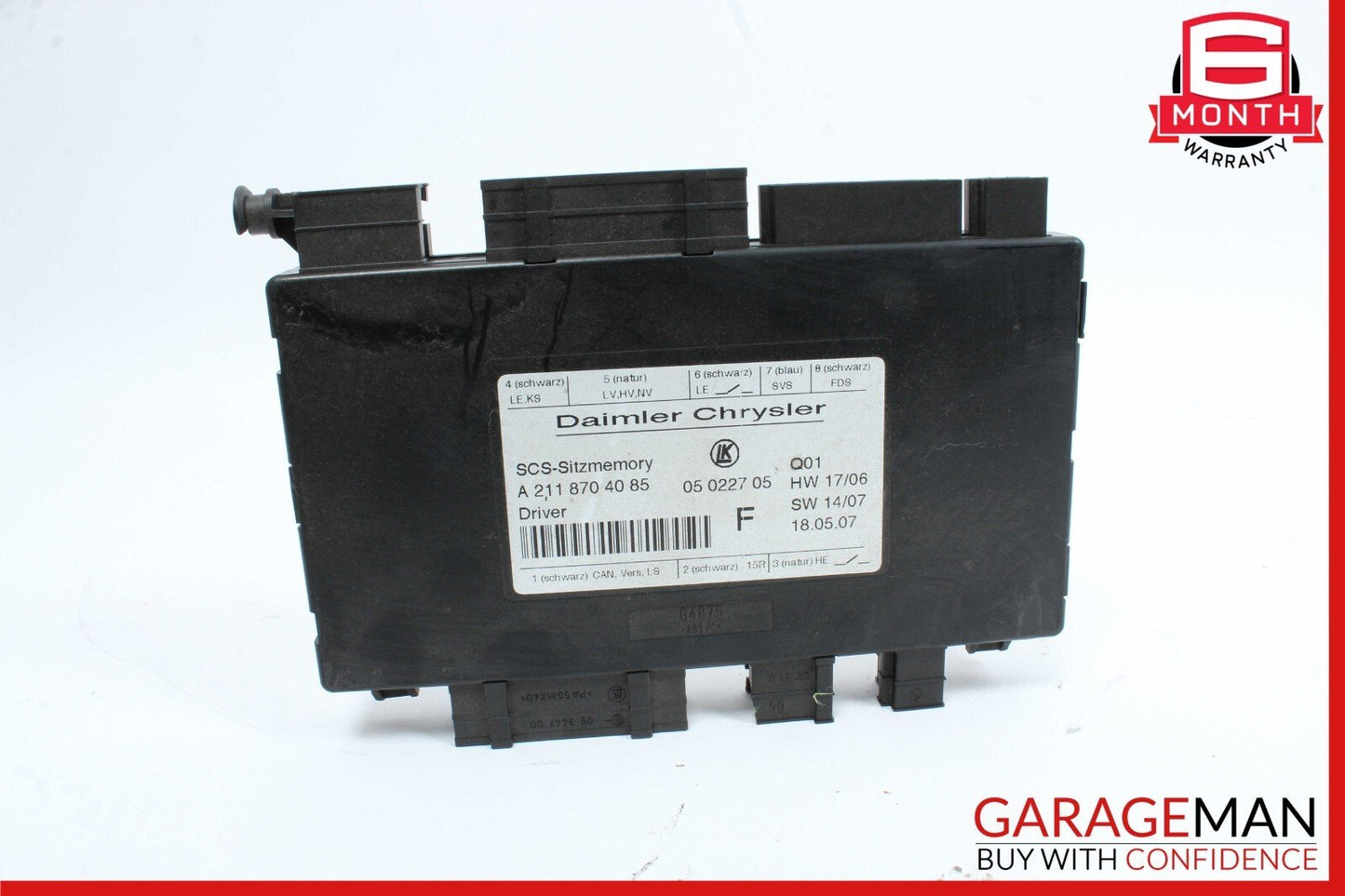 03-13 Mercedes W219 CLS550 E350 Front Left Side Seat Control Module Unit OEM