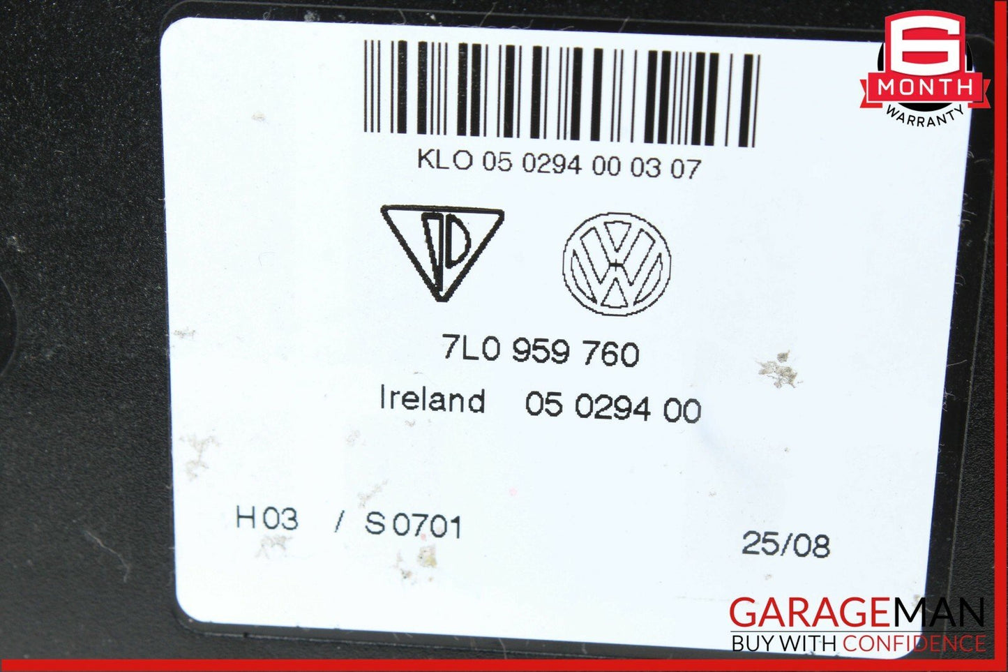 03-10 Porsche Cayenne 955 957 Front Right / Left Seat Adjustment Memory Module