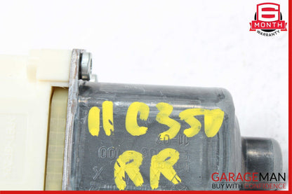 08-16 Mercedes W204 C350 C250 Rear Right Door Window Regulator Motor OEM