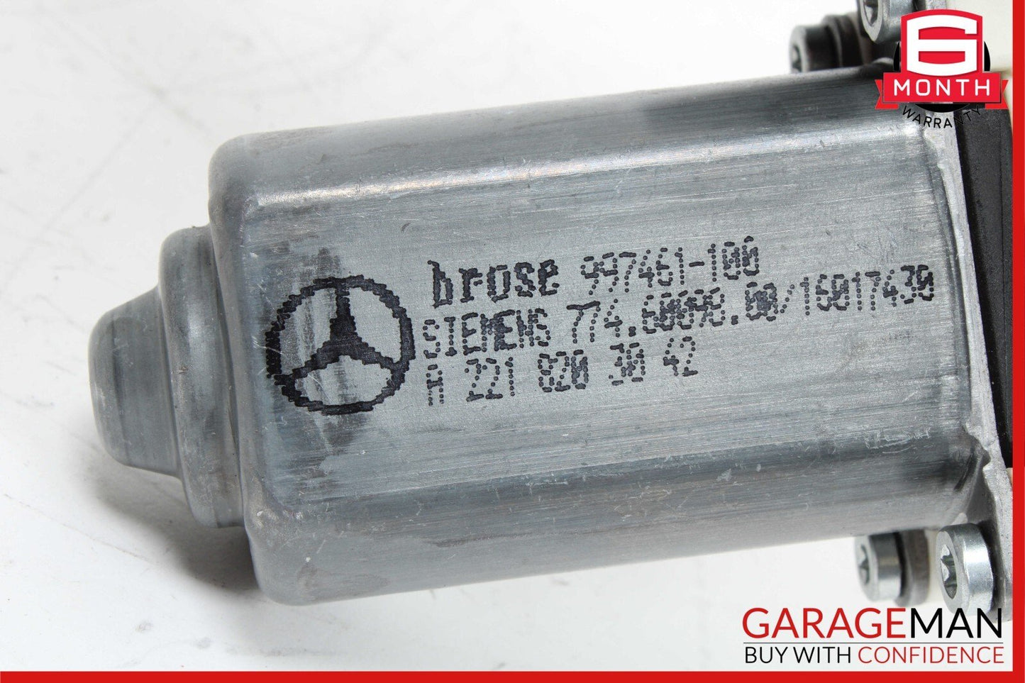 07-13 Mercedes W221 S550 S400 Window Regulator Motor Rear Right Side OEM