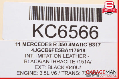 06-13 Mercedes W251 R350 R500 ML350 GL450 Steering Column Cover Trim Black OEM