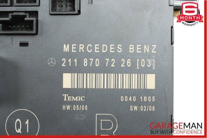 03-09 Mercedes W211 E350 E63 AMG Front Right Side Door Control Module Unit OEM