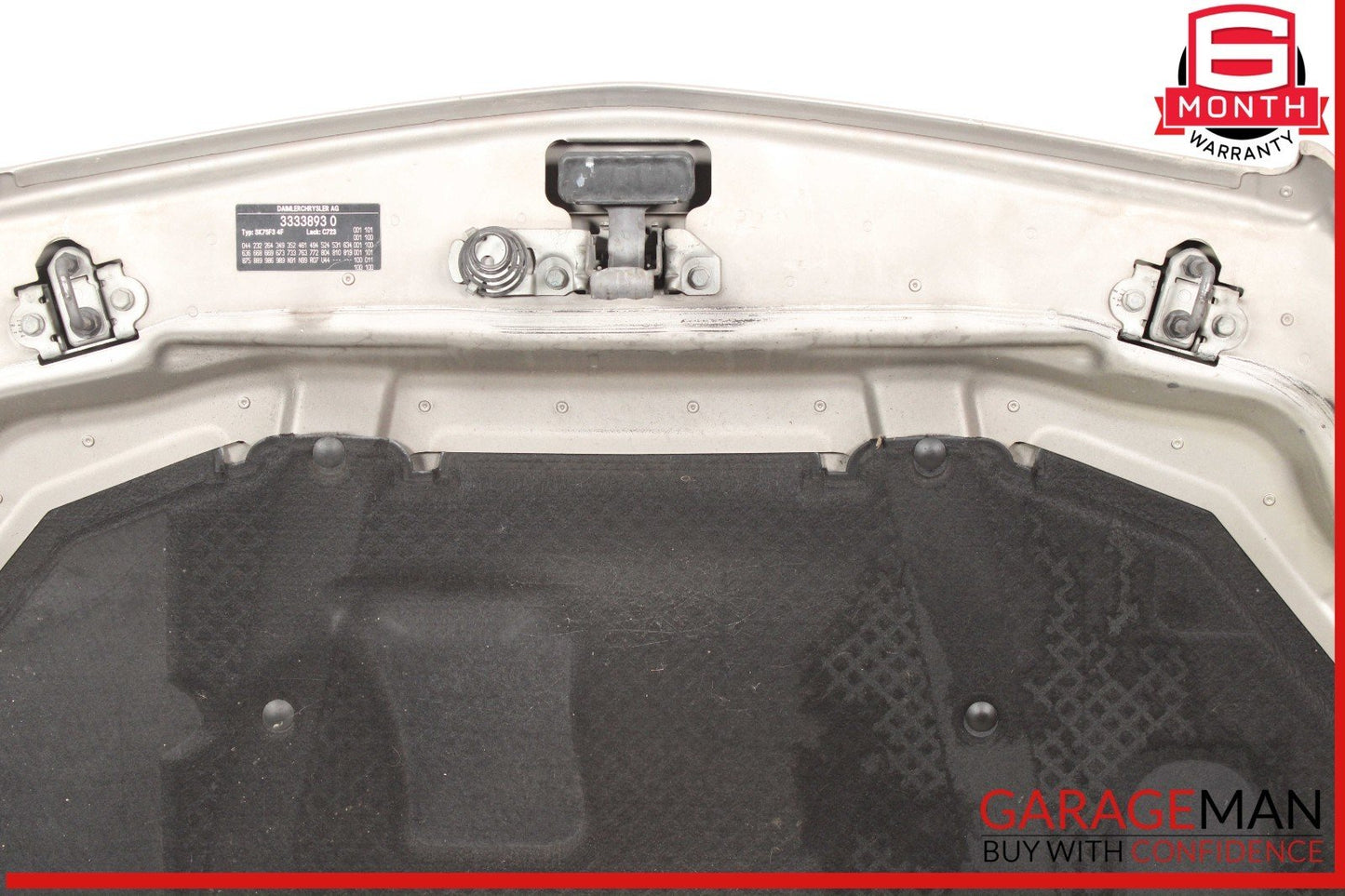 03-08 Mercedes R230 SL500 SL550 Front Hood Bonnet Vent Cover Assembly OEM