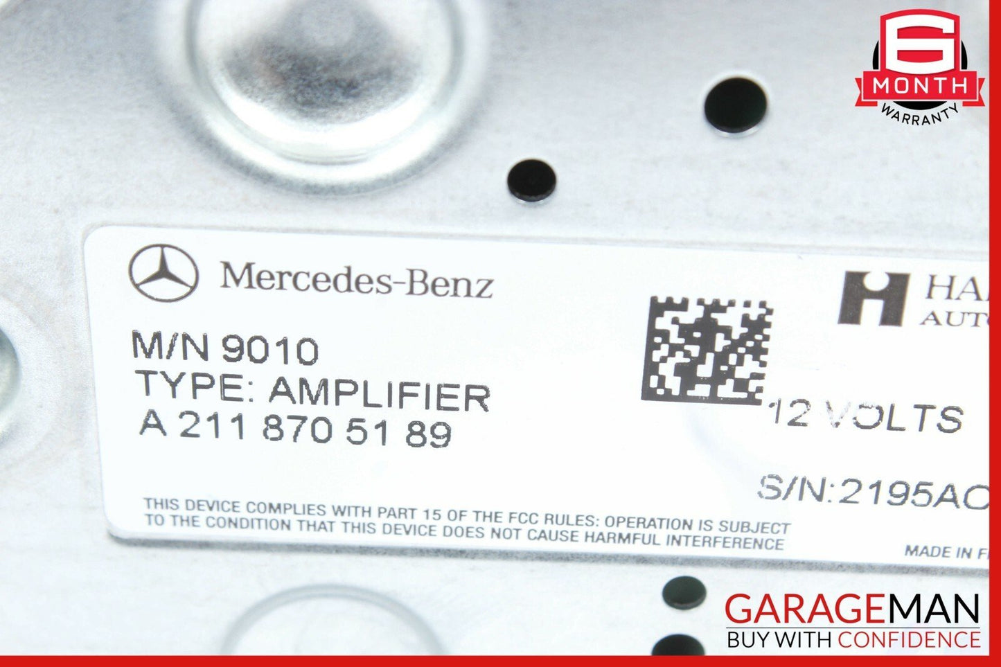 09-12 Mercedes R350 E350 CLS500 SL500 Subwoofer Amp Amplifier Harman Becker OEM