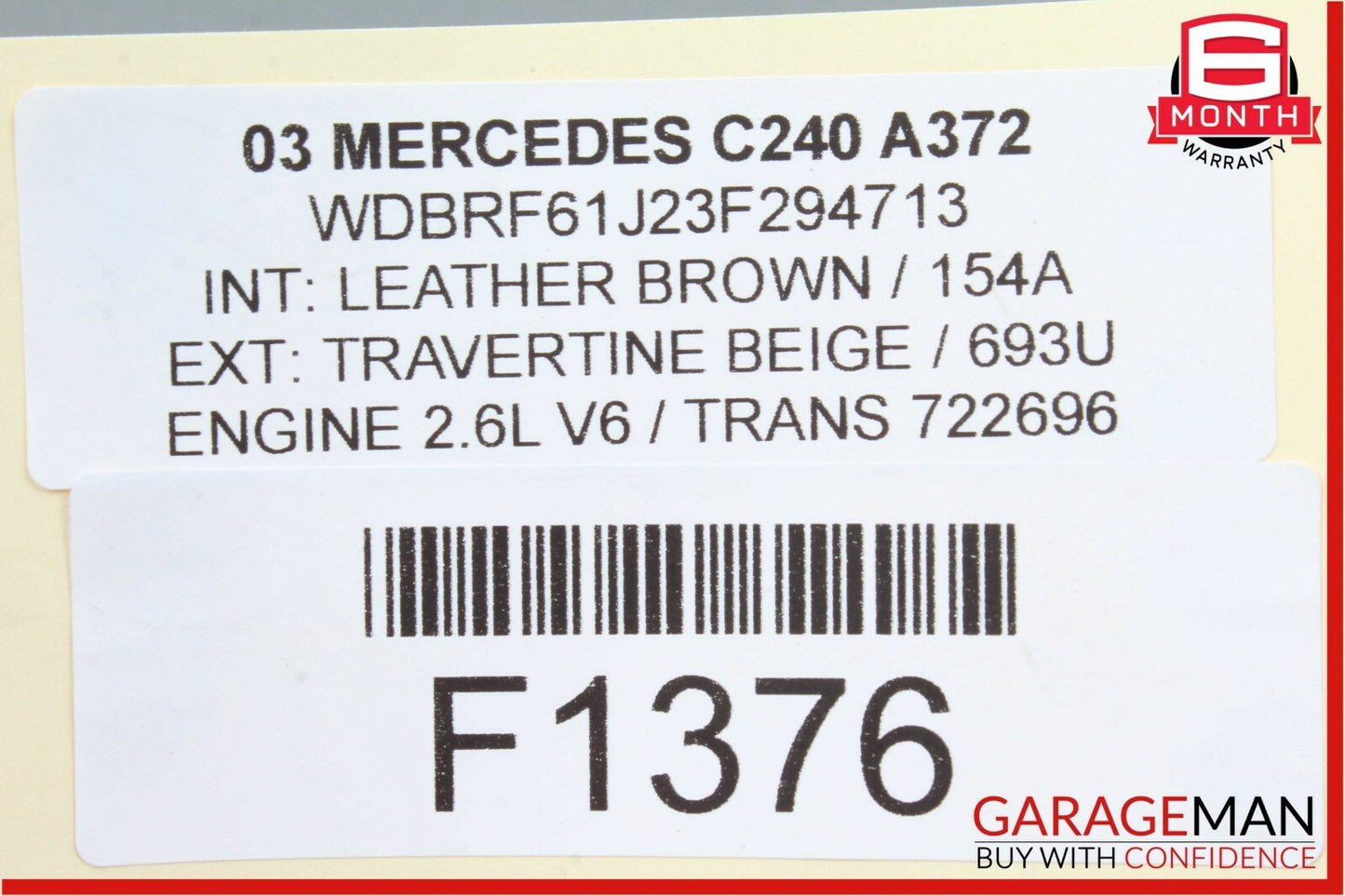 01-04 Mercedes W209 CLK500 C240 Hazard Light Control Switch 2038216279 OEM