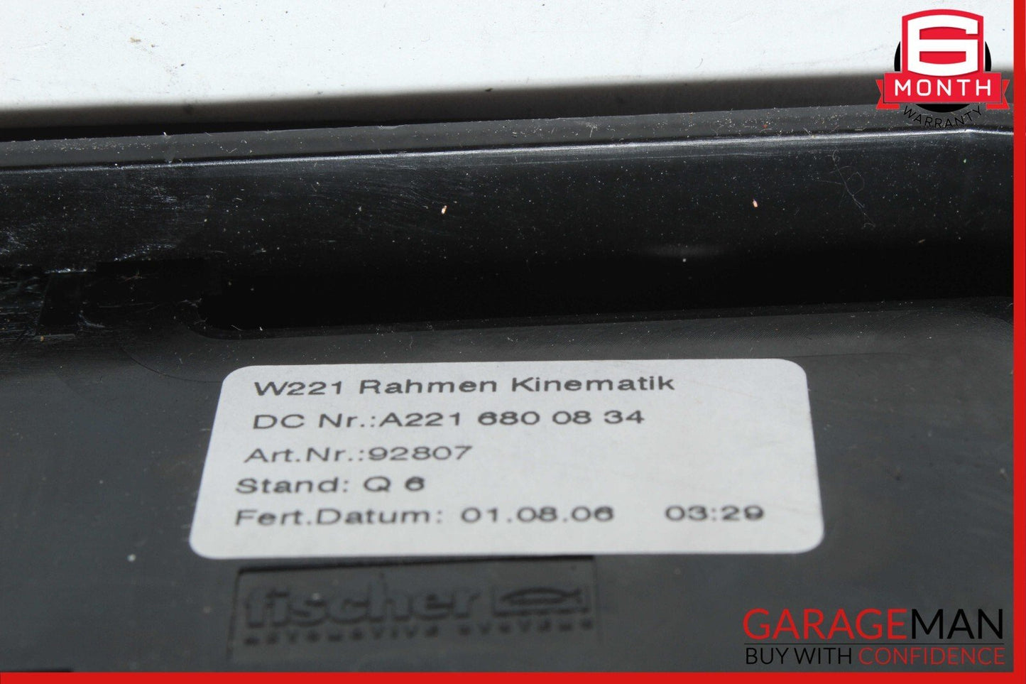 07-13 Mercedes W221 S550 Center Console Dashboard Dash CD Player Cover Black OEM