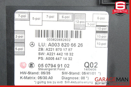 07-09 Mercedes W221 S550 S65 AMG Rear Left Or Right Side Door Control Module OEM