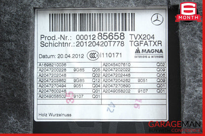 10-15 Mercedes X204 GLK350 Front Right Passenger Side Interior Door Panel Black