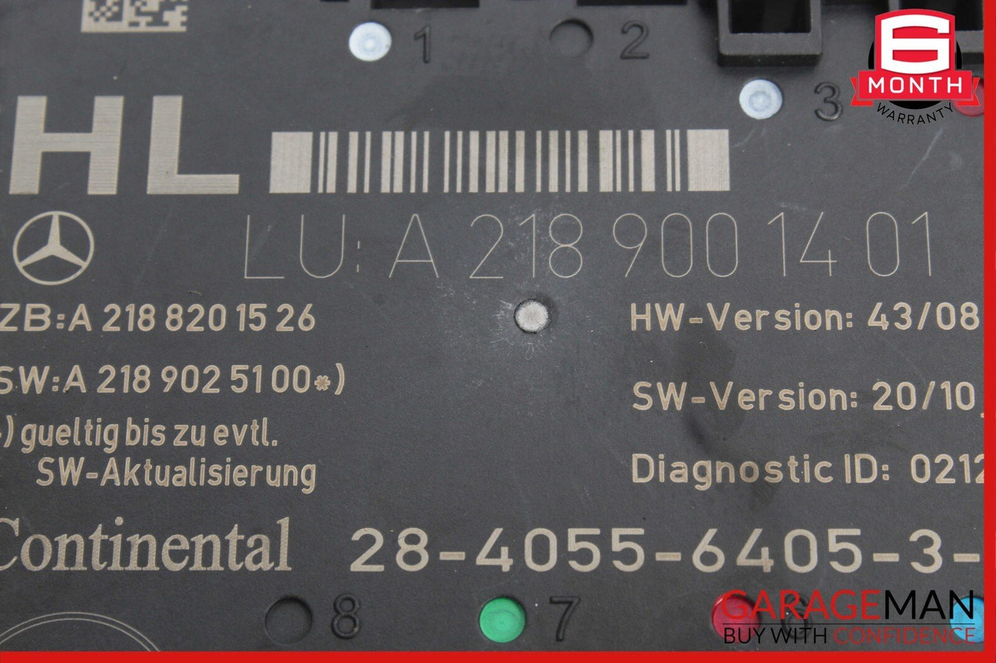 08-14 Mercedes W204 C300 C350 Front Left Door Control Module 2189001401 OEM
