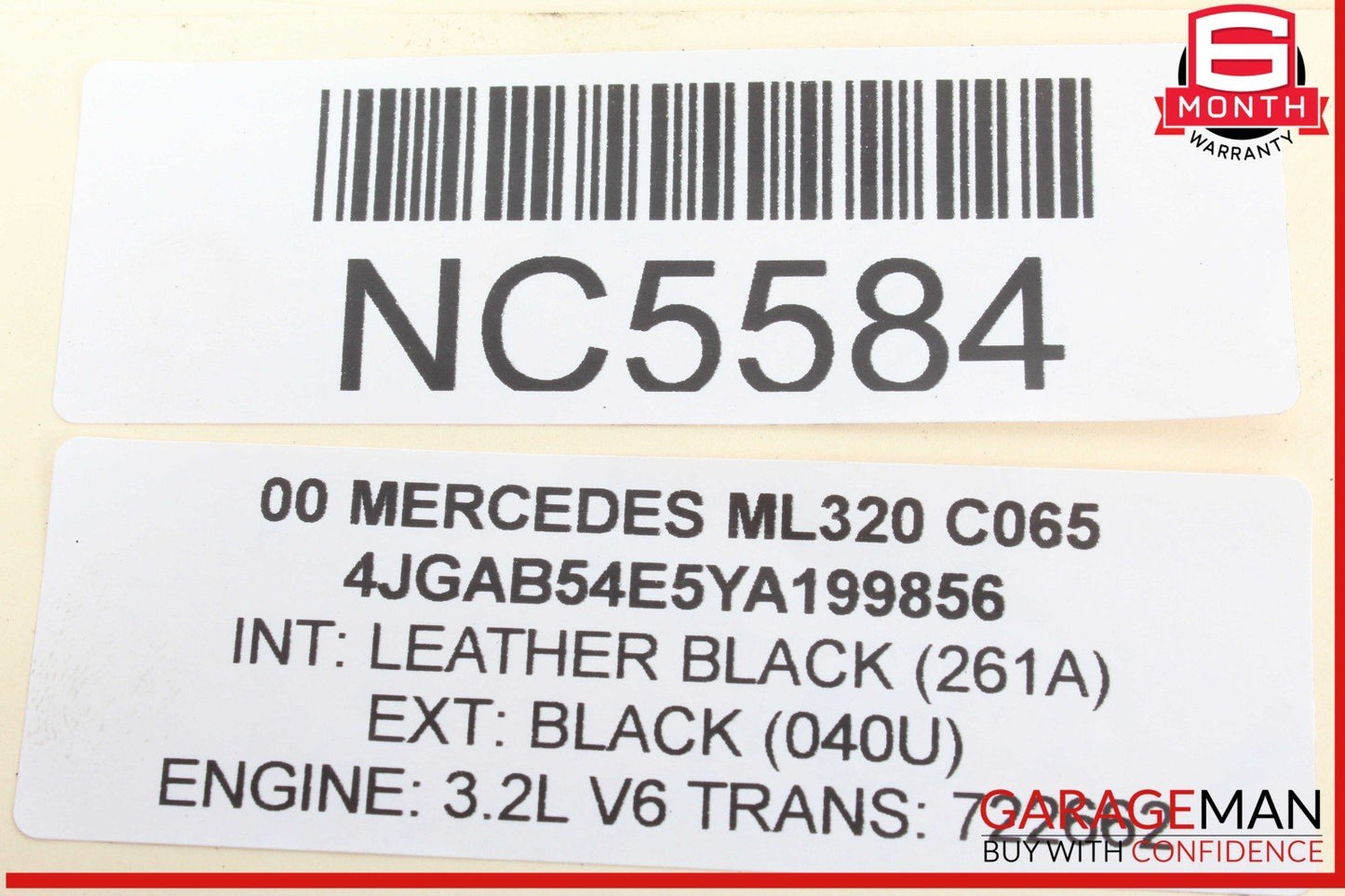 98-05 Mercedes W163 ML320 ML350 ML500 Axle CV Half Shaft Rear Right or Left OEM