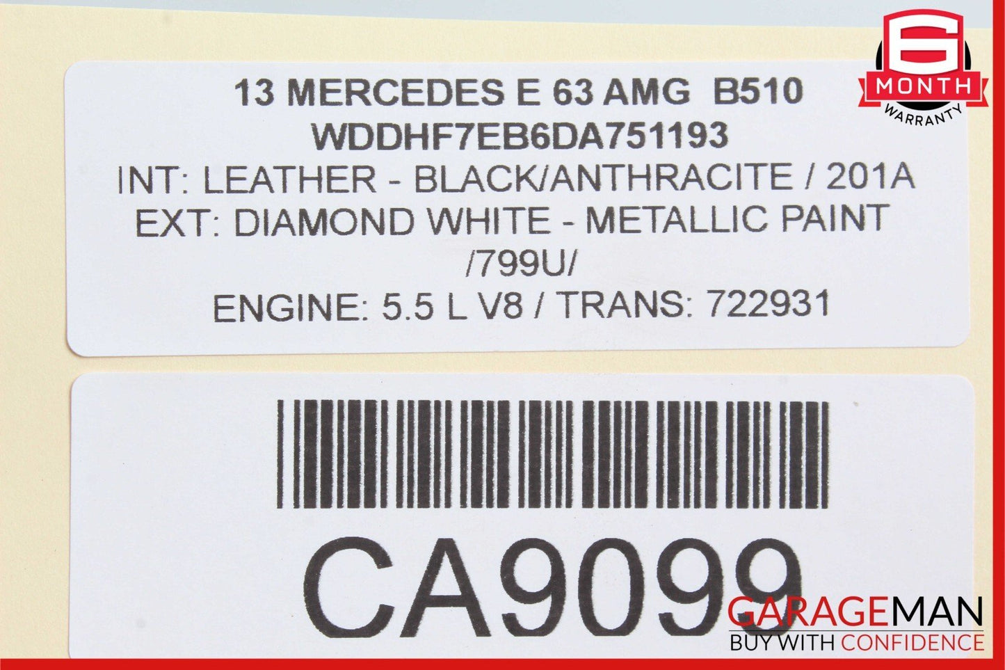 08-17 Mercedes W207 E400 E350 Front Left Lower Control Arm OEM