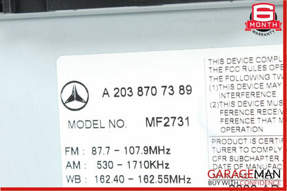 05-07 Mercedes W203 C230 Radio Stereo Audio CD Player Head Unit AM FM MF2731 OEM