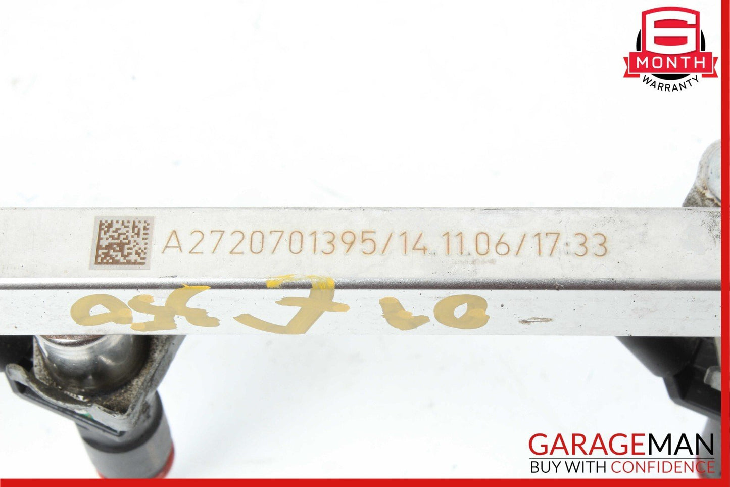05-12 Mercedes R350 E350 ML350 Fuel Injector Rail Engine Frame Rack 2720700995