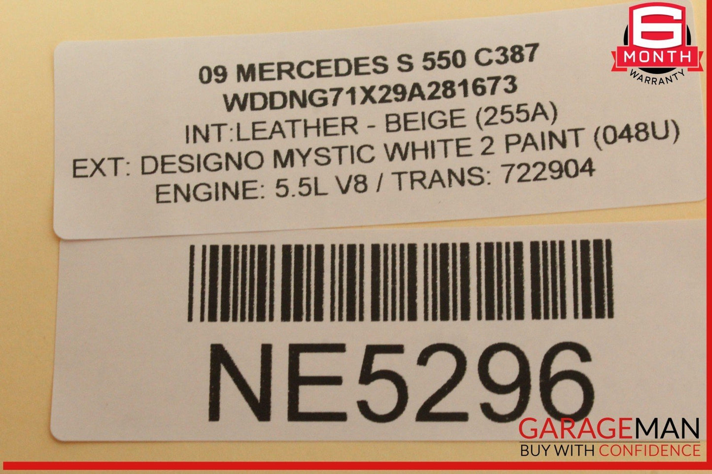 07-14 Mercedes W221 S550 S400 Dynamic Seat Pressure Vacuum Tank Reservoir OEM