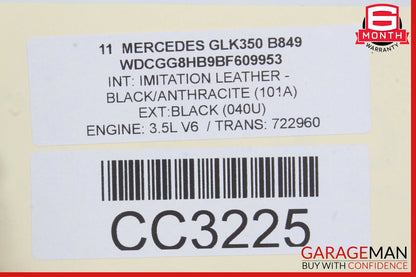 10-15 Mercedes X204 GLK350 C250 Rear Top Roof Pano Panoramic Glass Panel OEM