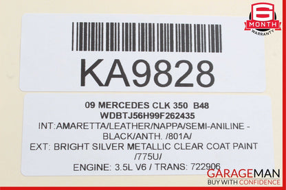 08-11 Mercedes W209 CLK350 SLK350 Yaw Turn Rate Sensor Module 0055429718 OEM