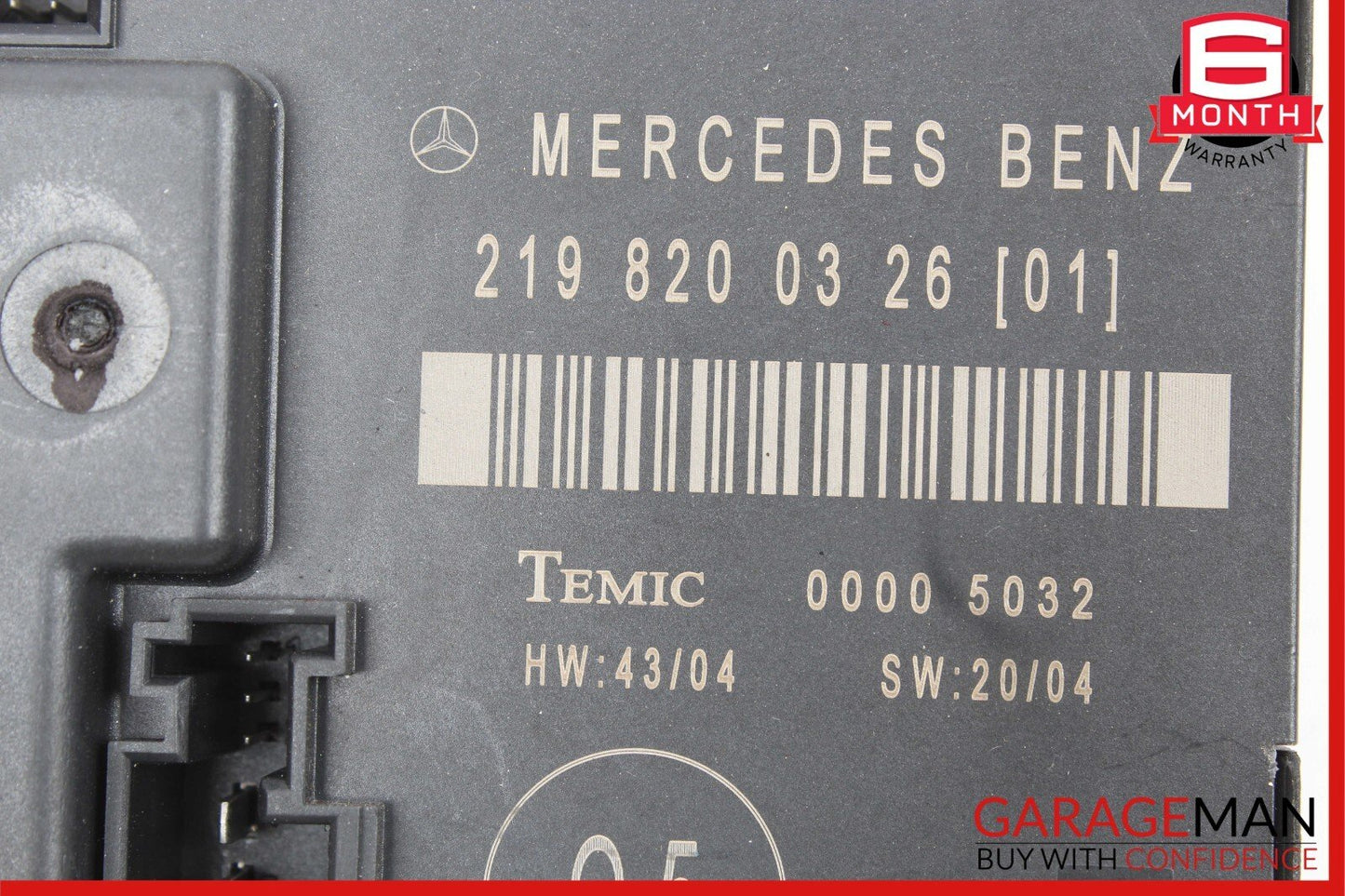 06-11 Mercedes W219 CLS550 CLS55 AMG Rear Right Side Door Control Module OEM