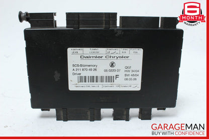 03-12 Mercedes W251 R500 CLS550 SLK350 Seat Control Module Left Side OEM