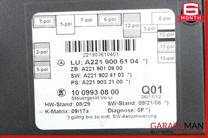 10-13 Mercedes W221 S550 S63 AMG Front Left Driver Side Door Control Module Unit