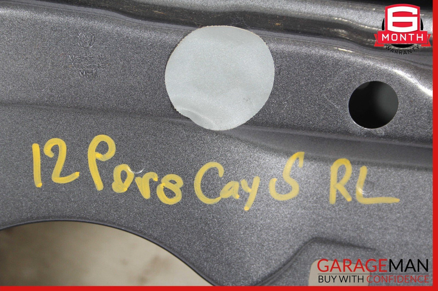 11-17 Porsche Cayenne 958 Rear Left Side Exterior Door Shell Panel Meteor Grey