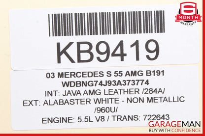 03-06 Mercedes R230 SL500 S55 AMG Front Right / Left HID Xenon Ballast Module