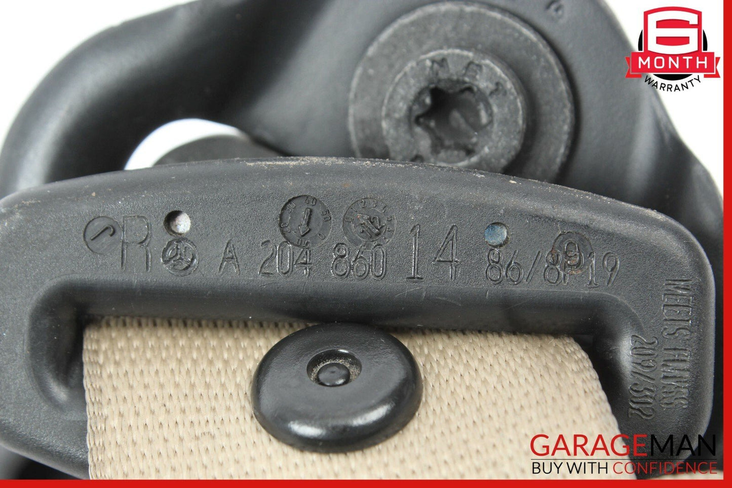 12-14 Mercedes W204 C350 Coupe Front Right Side Seat Belt Retractor Black
