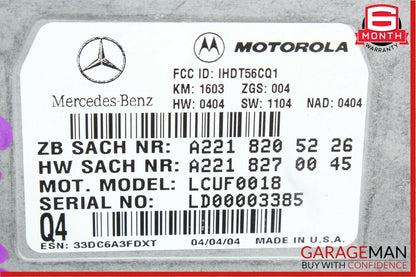 03-12 Mercedes CLK500 SL500 S600 C55 AMG Voice Communication Control Module Q4