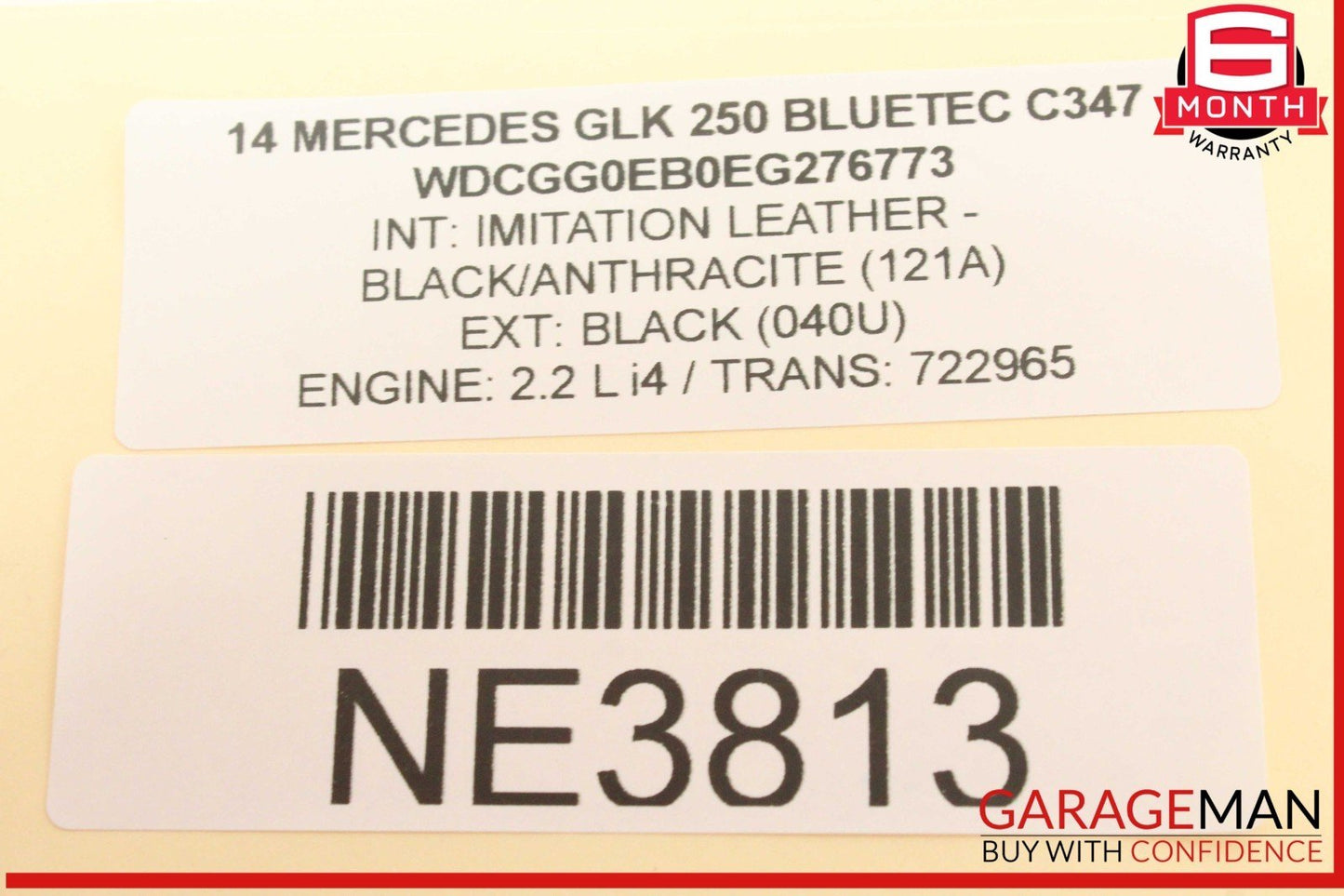 10-16 Mercedes X204 GLK250 Bluetec Active Lane Assist Camera 0009057302 OEM