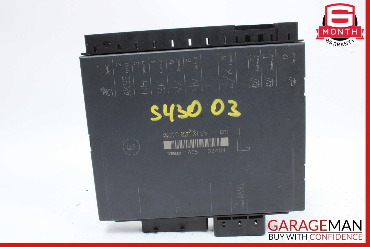 03-06 Mercedes W220 S430 S55 AMG Front Left Side Seat Control Module Unit OEM