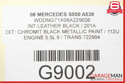 07-14 Mercedes CL65 AMG S550 Front Left Side Seat Adjustment Control Switch Set