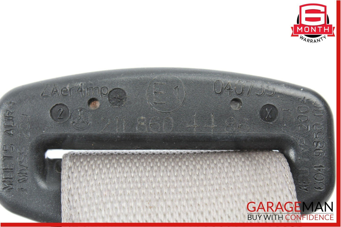 07-09 Mercedes E350 CLS550 Front Right Side Seat Belt Seatbelt Retractor Grey