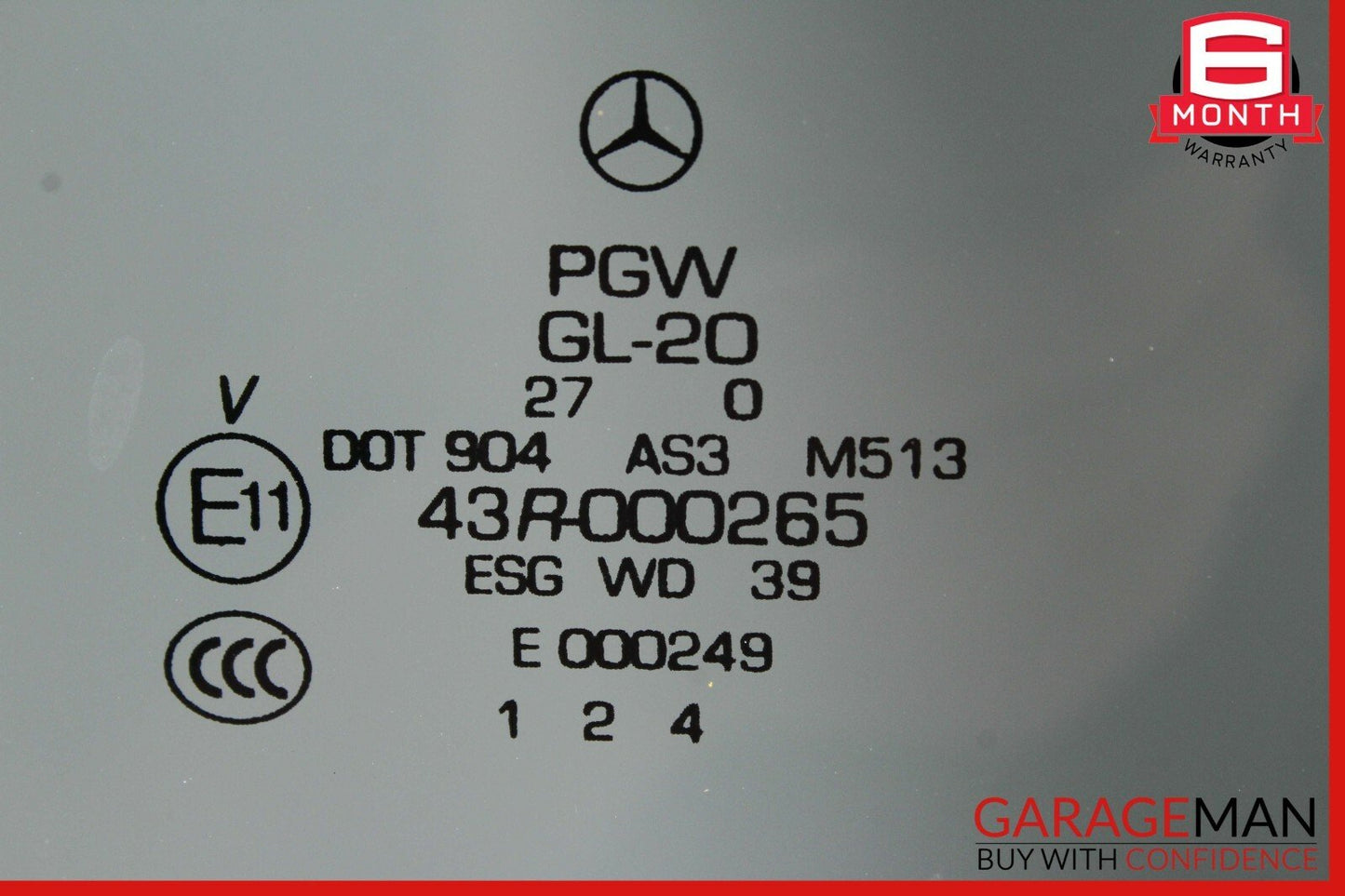 06-10 Mercedes W251 R350 R550 Rear Right Side Door Window Auto Glass Tinted