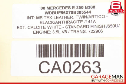 03-09 Mercedes W211 E350 E320 Rear Right Side Window Regulator Motor Unit OEM