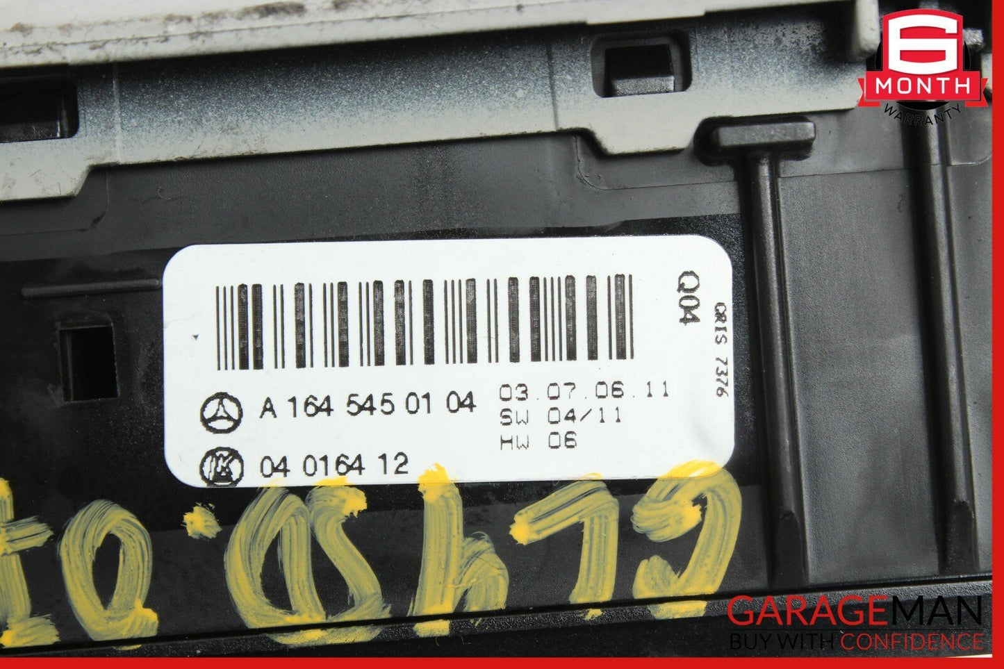 06-13 Mercedes R350 GL450 ML63 AMG Headlight Control Switch Module Unit Grey