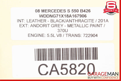 07-14 Mercedes W221 S550 CL600 Dashboard Dash Control Switch Panel Trim Assy