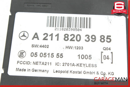 03-11 Mercedes CLS500 E63 AMG Keyless Go Entry Control Module Unit OEM