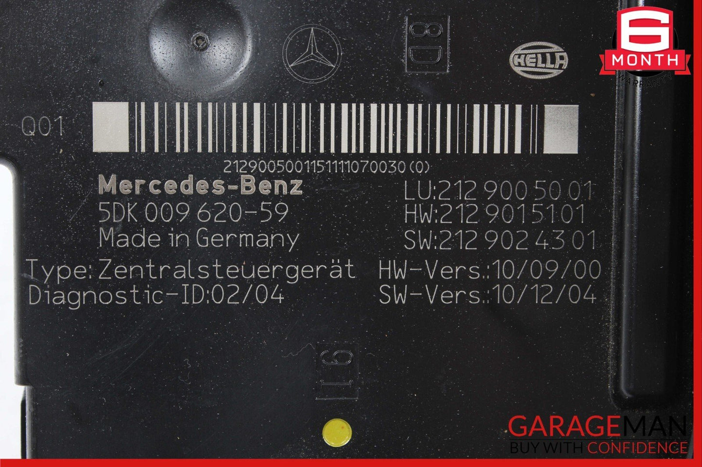 10-18 Mercedes W212 E350 CLS63 Rear SAM Module Relay Fuse Box 2129005001 OEM