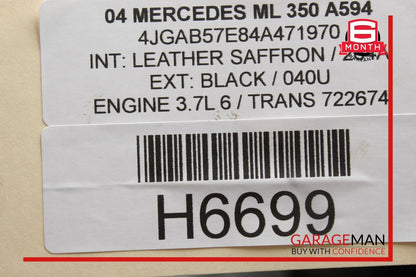 98-05 Mercedes W163 ML320 ML350 Rear Left Side Suspension Upper Control Arm