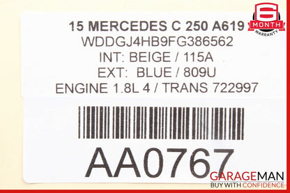 10-17 Mercedes W204 C250 E350 C350 Roof Sun Shade Screen Roller Blind Motor OEM