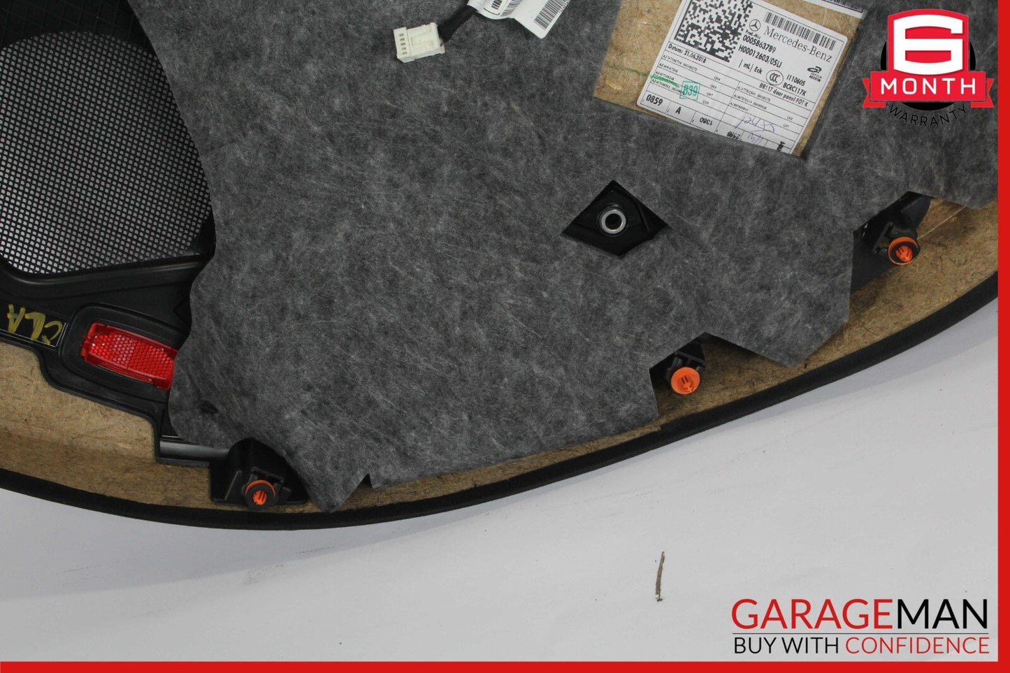 14-19 Mercedes W117 CLA250 Rear Left Interior Door Trim Panel Cover Assy Black