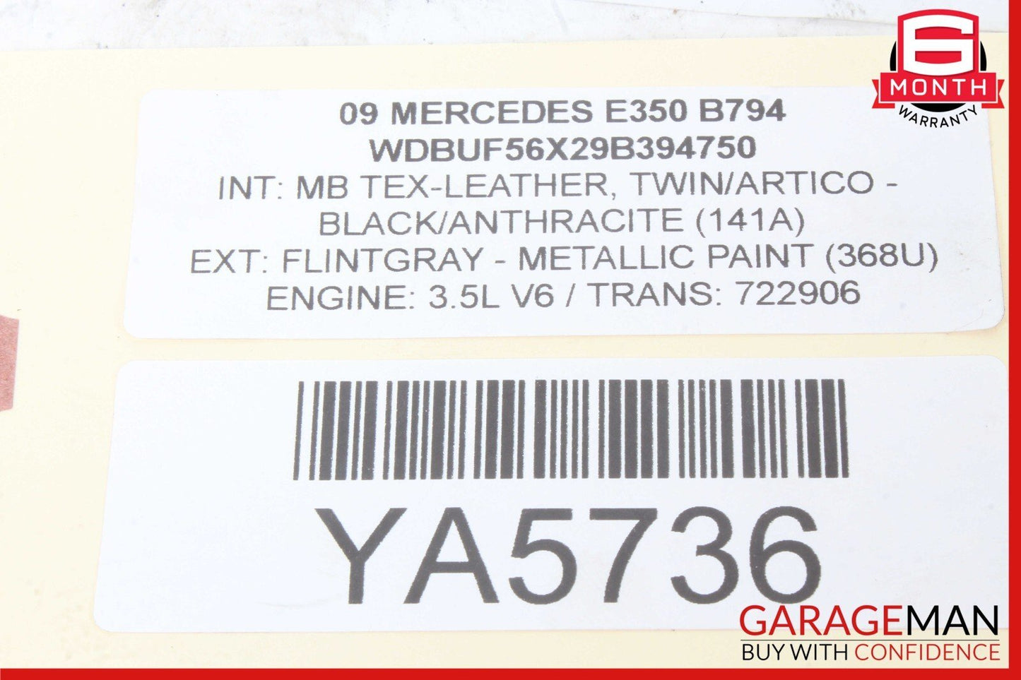 06-09 Mercedes W211 E350 CLS500 CLK350 Front Right Side Foglight Fog Light Lamp