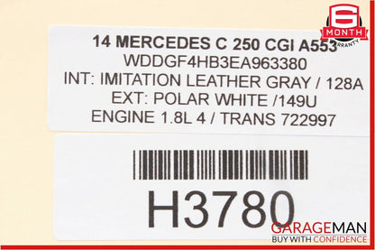 08-14 Mercedes W204 C250 Sedan Top Roof Shark Fin GPS Radio Antenna Black