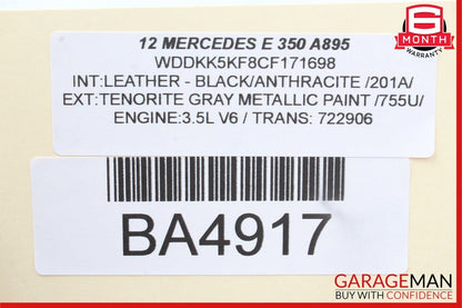 10-13 Mercedes W207 E350 E550 Coupe Front Right Passenger Side Seat Belt Black