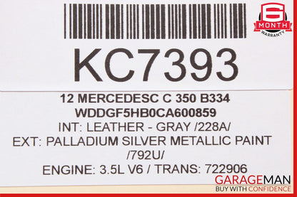 08-20 Mercedes W204 C350 C300 E350 Headlight Fog Light Switch Control Module OEM